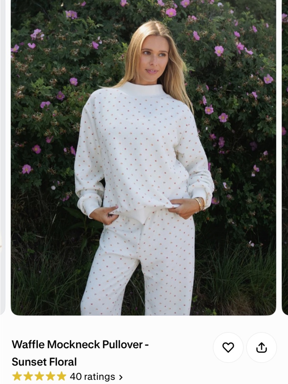 Parke Waffle Mockneck Pullover